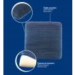 ISSAGE - INYOKU GREEN - Coussin de canapé en mousse à mémoire de forme<h2>Confort maximal dans tout type de canapé ou de siège</h2>

<div style=margin-left:30px;>
<ul>
<li type=disc>Coussin viscoélastique</li>
<li type=disc>Housse 100% coton</li>
<li type=disc>Fait de mousse à mémoire de forme et de tissu durable</li>
<li type=disc>Lavable et facile à retirer grâce à sa fermeture éclair</li>
<li type=disc>Mesures : environ 40x40 centimètres</li>
<li type=disc><a href=/fr/catalogsearch/result/?q=INYOKU target=_self>Disponible en plusieurs coloris</a></li>
</ul>
</div>

Ce coussin en mousse à mémoire capture et distribue la chaleur tout en permettant la circulation de l'air.
 Il se moule au corps et retrouve sa forme.