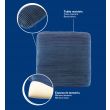 ISSAGE - INYOKU BLUE - Memory foam sofa cushion<h2>Maximum comfort in any type of sofa or seat</h2>

<div style=margin-left:30px;>
<ul>
<li type=disc>Viscoelastic cushion</li>
<li type=disc>100% cotton cover</li>
<li type=disc>Made with memory foam and durable fabric</li>
<li type=disc>Washable and easy to remove thanks to its zipper</li>
<li type=disc>Measures: approximately 40x40 centimeters</li>
<li type=disc><a href=/eng/catalogsearch/result/?q=INYOKU target=_self>Available in several colors</a></li>
</ul>
</div>

This memory foam cushion captures and distributes heat as well as allowing airflow.
 It molds to the body and recovers its shape.
