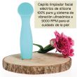 ISSAGE - BROSING-L - Facial cleansing brush<h2>Thorough cleaning and less facial fatigue</h2>
<div style=margin-left:30px;>
<ul>
<li type=disc>9,000 beats per minute.
</li>
<li type=disc>Ultra vibration system.
</li>
<li type=disc>Splash-proof (water resistance rating IPX5)</li>
<li type=disc>Made of high quality silicone, antibacterial and ultra hygienic.
</li>
<li type=disc>Recommended for the entire face.
</li>
<li type=disc>Built-in 250 mAh battery.
 Up to 60 minutes of use.
</li>
<li type=disc>Suitable for all skin types.
</li>
<li type=disc>3 speeds and 2 cleansing zones for a personalized treatment.
</li>
<li type=disc>Stylish, ergonomic and portable design ideal for travel.
</li>
<li type=disc>Charging with USB cable.
</li>
</ul>
</div>

High-quality silicone bristles that last over time to make this your ultimate facial cleansing brush.
 Silicone does not have a pore so cleaning it is very simple, in addition there are no traces of dirt and it is also resistant and very safe for the hygiene of the face.