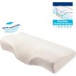 ISSAGE - ERGOCOMP - Ergonomic memory foam neck pillow<h2>Sleep better! The optimized curve of this pillow allows you to align your back during rest</h2>

<div style=margin-left:30px;>
<ul>
<li type=disc>Ergonomic design that respects the natural contour of the neck</li>
<li type=disc>Made with natural materials</li>
<li type=disc>The inner foam always returns to its original state without deforming</li>
<li type=disc>Features a central control cavity that optimally cradles the head and neck</li>
<li type=disc>With cervical protection area that helps maintain the natural curve of the neck</li>
<li type=disc>Convex support panels adjust to shoulder height for side sleeping</li>
<li type=disc>Provides therapeutic relief for neck and cervical pain</li>
<li type=disc>Fully washable zippered cover
</li>
</ul>
</div>


Viscoelastic is a material that was developed by NASA specially designed to reduce and alleviate as much as possible the pressure that astronauts' bodies suffered when taking off and landing.
 It is ideal for sleeping on your back or on your side, as it compensates for the feeling of suspension and fits perfectly to the shoulders and neck.