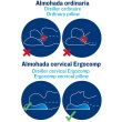 ISSAGE - ERGOCOMP - Coixí cervical ergonòmic d'escuma viscoelàstica<h2>Dorm millor! La corba optimitzada del coixí permet alinear l'esquena durant el descans</h2>

<div style=margin-left:30px;>
<ul>
<li type=disc>Disseny ergonòmic que respecta el contorn natural del coll</li>
<li type=disc>Fabricat amb materials naturals</li>
<li type=disc>L'escuma interior torna sempre al seu estat original sense deformar-se</li>
<li type=disc>Compta amb una cavitat de control central que bressola el cap i el coll de manera òptima</li>
<li type=disc>Amb àrea de protecció cervical que ajuda a mantenir la corba natural del coll</li>
<li type=disc>Panels de suport convexos que s'adapten a l'alçada de les espatlles per dormir de costat</li>
<li type=disc>Brinda alleugeriment terapèutic per als mals de coll i cervicals</li>
<li type=disc>Funda amb cremallera totalment rentable
</li>
</ul>
</div>


La viscoelàstica és un material que va ser desenvolupat per la NASA especialment concebut per reduir i alleujar al màxim la pressió que els cossos dels astronautes patien a l'hora d'enlairar-se i aterrar.
 És ideal per dormir de panxa enlaire o de costat, ja que compensa la sensació de suspensió i s'ajusta perfectament a les espatlles i al coll.