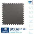 ISSAGE - FIT-INTERMAT - Interlocking non-slip EVA rubber mat<h2>Issage makes it easy for you to get in shape</h2>
<div style=margin-left:30px;>
<ul>
<li type=disc>Made with EVA foam</li>
<li type=disc>Non-slip</li>
<li type=disc>Water resistant</li>
<li type=disc>1 centimeter thick</li>
<li type=disc>Dirt repellent</li>
<li type=disc>Damps down noise and shock</li>
<li type=disc>Protects the ground</li>
<li type=disc>Black color</li>
<li type=disc>Easy to clean and install</li>
<li type=disc>Folded dimensions: (60x60) x4 centimeters</li>
</ul>
</div>

The innovative closed cell foam is perfect for any gym, work area, bedroom, den, or game room.


It protects the floor from gym machines and offers more possibilities than the typical yoga mat.



Issage has developed a line of unique fitness products.
 Combine them with different workouts for optimal results!