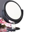 PLAISANCE PLATINIUM - STANDY - TABLETOP MAGNIFYING MIRROR X10Double-sided mirror with 1x scale and magnifying 10x with 180 degrees rotation.
 Stble base for more comfort and black matte finishing.
 Mirror diameter: 17 cm Base diameter: 4cm Total height: 24 cm