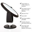 PLAISANCE PLATINIUM - STANDY - TABLETOP MAGNIFYING MIRROR X10Double-sided mirror with 1x scale and magnifying 10x with 180 degrees rotation.
 Stble base for more comfort and black matte finishing.
 Mirror diameter: 17 cm Base diameter: 4cm Total height: 24 cm