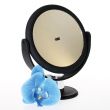 PLAISANCE PLATINIUM - STANDY - TABLETOP MAGNIFYING MIRROR X10Double-sided mirror with 1x scale and magnifying 10x with 180 degrees rotation.
 Stble base for more comfort and black matte finishing.
 Mirror diameter: 17 cm Base diameter: 4cm Total height: 24 cm