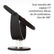 PLAISANCE PLATINIUM - STANDY - TABLETOP MAGNIFYING MIRROR X10Double-sided mirror with 1x scale and magnifying 10x with 180 degrees rotation.
 Stble base for more comfort and black matte finishing.
 Mirror diameter: 17 cm Base diameter: 4cm Total height: 24 cm