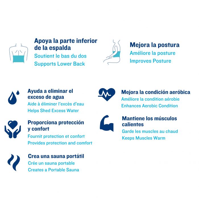 ISSAGE - FIT-BELT - Faja lumbar de neopreno<h2>Utilízala mientras trabajas la fuerza, la flexibilidad, el entrenamiento corporal central, el equilibrio, la tonificación y el cardio</h2>
<div style=margin-left:30px;>
<ul>
<li type=disc>Cierre ajustable para un uso personalizado</li>
<li type=disc>Apoya la parte inferior de la espalda</li>
<li type=disc>Mejora la postura</li>
<li type=disc>Ayuda a eliminar el exceso de agua</li>
<li type=disc>Mejora la condición aeróbica</li>
<li type=disc>Proporciona protección y confort</li>
<li type=disc>Mantiene los músculos calientes</li>
<li type=disc>Medidas: 100x20 centímetros</li>
</ul>
</div>

Ayuda a sostener la espalda baja y los abdominales y sella el calor corporal natural para mantener calientes los músculos.



Issage ha desarrollado una línea de productos de fitness únicos.
 ¡Combínalos con diferentes entrenamientos para obtener unos resultados óptimos!