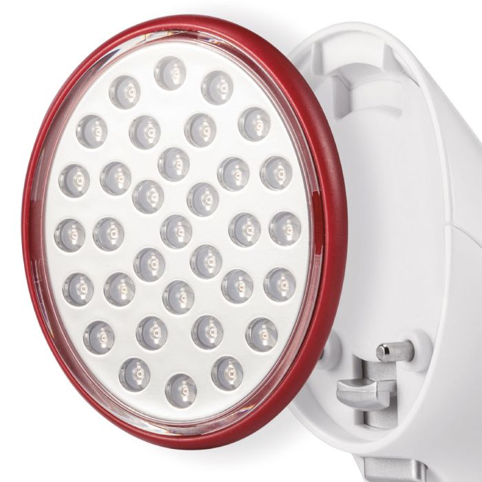 ISSAGE - PHOTONIC BAR - Tratamiento de fototerapia con luz LED roja reemplazable<h2>Tratamiento experto para una piel más radiante, tersa y rejuvenecida.
</h2>
<div style=margin-left:30px;>
<ul>
<li type=disc>Cabezales de tratamiento LED reemplazables
</li>
<li type=disc>18 luces infrarrojas y 15 luces rojas</li>
<li type=disc>2 intensidades de luz.
 Infrarroja y roja con longitud de onda de 660-850 nm</li>
<li type=disc>Permite que la piel absorba mejor los productos cosméticos para su cuidado facial</li>
<li type=disc>Reduce la apariencia de líneas finas y arrugas</li>
<li type=disc>Reduce visiblemente la apariencia de los poros</li>
<li type=disc>Estimula la producción de colágeno y mejora la elasticidad y la circulación</li>
<li type=disc>Apto para cualquier parte del cuerpo</li>
<li type=disc>Incluye adaptador de carga</li>
</ul>
</div>
Las luces infrarrojas pueden penetrar los tejidos a una profundidad de aproximadamente 8-10mm, para promover un mayor flujo sanguíneo y la relajación de los músculos, también estimula los fibroblastos dentro de la dermis para producir nuevo colágeno, lo que explica su capacidad para reducir las líneas finas y las arrugas mientras se regenera el envejecimiento o piel dañada por el sol.


<a href=/es/catalogsearch/result/?q=photonic target=_self>Compatible con el cabezal de luz azul que previene el acné, es bactericida y disminuye la inflamación y la piel enrojecida.
</a>