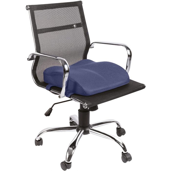 ISSAGE - FORY DUO BLUE - Asiento y respaldo ortopédico de memory foam<h2>Acaba con el dolor lumbar con el máximo confort y la máxima comodidad</h2>
<div style=margin-left: 30px;>
<ul>
<li type=disc>Diseño ergonómico</li>
<li type=disc>Cojín con funda extraíble fabricada en polyester 100%</li>
<li type=disc>Correa ajustable para adaptarse a la mayoría de los asientos</li>
<li type=disc>Soporte lumbar de apoyo medio y bajo de espalda</li>
<li type=disc>Ayuda a mejorar la circulación</li>
<li type=disc>Mejora la postura del cuerpo</li>
<li type=disc><a href=/es/catalogsearch/result/?q=fory target=_self>Disponible en varios colores</a></li>
</ul>
</div>
2 en 1.
 Cojín de asiento y cojín de respaldo lumbar con Memory Foam que mantiene su forma y se adapta a tu cuerpo.
  Este soporte lumbar con memoria ayuda a mejorar la circulación y mejora la postura del cuerpo aliviando dolores lumbares.
 Cómodo asiento y respaldo ergonómico con memory foam fabricado con espuma de poliuretano con memoria de alta calidad que aporta máximo confort y previene el dolor lumbar derivado de las posturas incorrectas durante largas horas en la oficina.