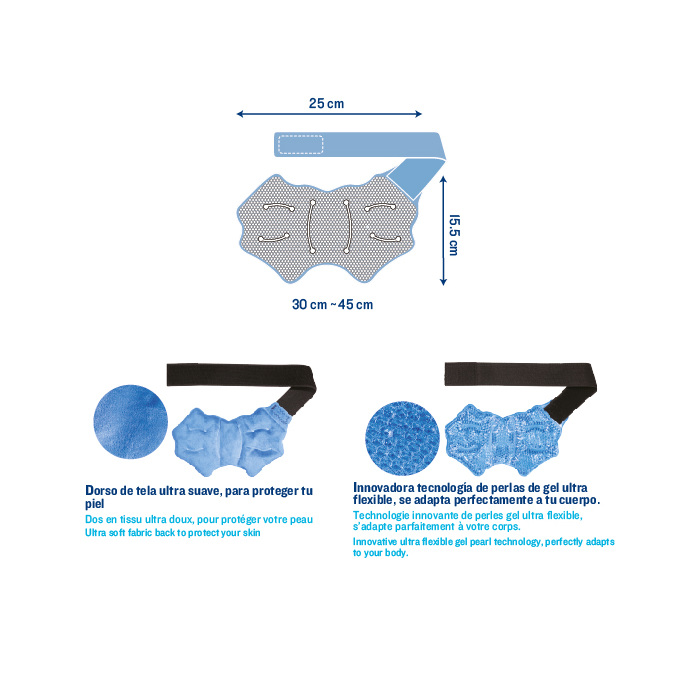ISSAGE - PEARL THERM ANKLE - Banda regulable para el tobillo con perlas de gel terapéuticas<h2>Terapia para tobillos y pies con perlas de gel ultra flexible con efecto frío y calor</h2>

<div style=margin-left:30px;>
<ul>
<li type=disc>Dorso de tela ultra suave para proteger tu piel</li>
<li type=disc>Se adapta perfectamente a tu cuerpo</li>
<li type=disc>Conserva la temperatura durante más tiempo</li>
<li type=disc>Efecto calor para aliviar del dolor de pie y tobillo, lesiones del tendón de Aquiles, dolor articular y lesiones deportivas, hinchazón y esguinces, golpes y contusiones</li>
<li type=disc>Efecto frío para aliviar el dolor de pie y tobillo, lesiones del tendón de Aquiles, dolor articular y lesiones deportivas, hinchazón y esguinces, inflamación y dolor de artritis</li>
<li type=disc>Apto para usar en el congelador y en el microondas</li>
<li type=disc>Medidas: 25x15,5 centímetros aproximadamente</li>
<li type=disc>Expandible de 30 a 45 centímetros</li>
</ul>
</div>


Con la innovadora tecnología ADAPTIVE PEARLS de perlas de gel ultra flexible de Issage que se adapta perfectamente a tu cuerpo.