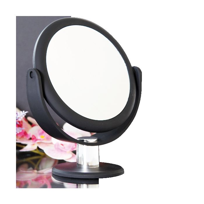 PLAISANCE PLATINIUM - STANDY - ESPEJO MAGNIFICADOR X10 CON PIEEspejo de doble cara con escala 1x y magnificador 10x con giro 180 grados.
  Base estable para mayor comodidad y acabado negro mate.
 Diámetro espejo: 17cm Diámetro pie: 4cm Altura total: 24 cm