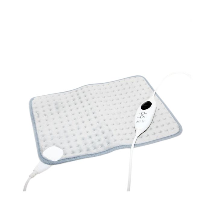 ISSAGE - RELI-PAD - Electric heating pad with 6 temperature levels<h2>Perfect for treating pain in the muscles of the back, shoulders, abdomen, buttocks, legs and arms</h2>

<div style=margin-left:30px;>
<ul>
<li type=disc>6 temperature levels up to 50 degrees to customize your treatment</li>
<li type=disc>Moist or dry heat therapy option</li>
<li type=disc>Auto power off function after 90 minutes</li>
<li type=disc>Works connected to the electrical network with a long cable of 2.
 3 meters</li>
<li type=disc>Detachable power cord with remote control with on/off button and temperature level regulator button</li>
<li type=disc>Made with soft fleece fibers for superior comfort</li>
<li type=disc>Easy and safe to use.
 Does not damage the skin.
</li>
<li type=disc>Dimensions: 43x42cm</li>
<li type=disc><a href=/eng/catalogsearch/result/?q=reli target=_self>Available in other sizes</a></li>
</ul>
</div>

RELI-PAD applies constant heat, which <b>does not damage the skin</b> and offers you a more effective result, reducing or <b>eliminating pain</b> and achieving <b>well-being throughout the body</b>.