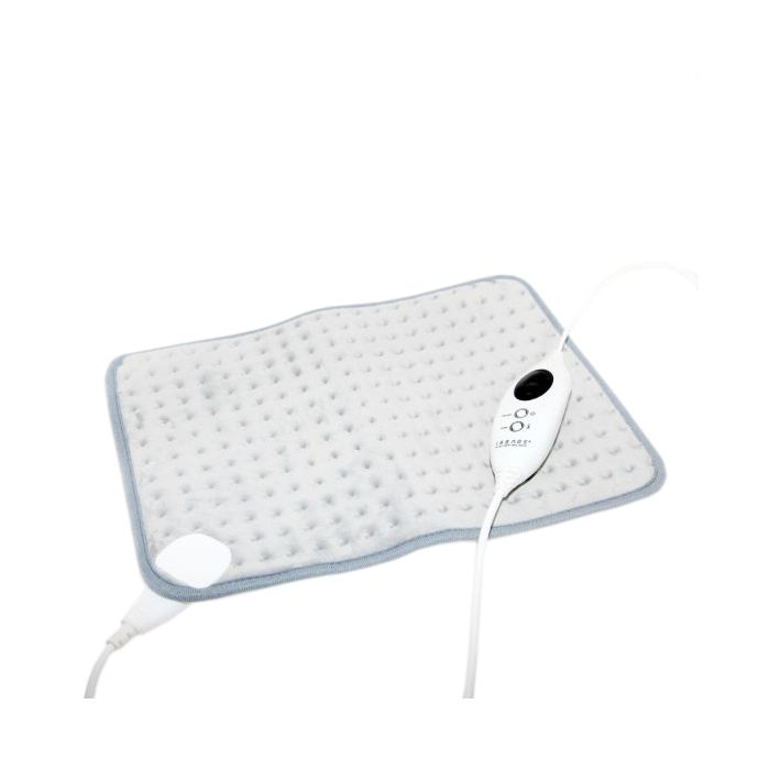 ISSAGE - RELI-PAD - Coussin chauffant électrique à 6 niveaux de température<h2>Parfait pour traiter la douleur dans les muscles du dos, des épaules, de l'abdomen, des fesses, des jambes et des bras</h2>

<div style=margin-left:30px;>
<ul>
<li type=disc>6 niveaux de température jusqu'à 50 degrés pour personnaliser votre traitement</li>
<li type=disc>Option de thérapie par la chaleur humide ou sèche</li>
<li type=disc>Fonction d'extinction automatique après 90 minutes</li>
<li type=disc>Travaux connectés au réseau électrique avec un long câble de 2,3 mètres</li>
<li type=disc>Cordon d'alimentation détachable avec télécommande avec bouton marche/arrêt et bouton de réglage du niveau de température</li>
<li type=disc>Fabriqué avec des fibres molletonnées douces pour un confort supérieur</li>
<li type=disc>Facile et sûr à utiliser.
 N'abîme pas la peau.
</li>
<li type=disc>Dimensions : 43x42cm</li>
<li type=disc><a href=/fr/catalogsearch/result/?q=reli target=_self>Disponible dans d'autres tailles</a></li>
</ul>
</div>

RELI-PAD applique une chaleur constante, qui <b>n'endommage pas la peau</b> et vous offre un résultat plus efficace, réduisant ou <b>éliminant la douleur</b> et procurant <b>un bien-être dans tout le corps</b>.