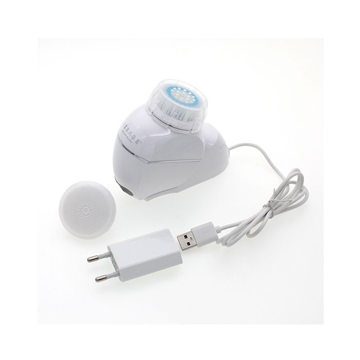 ISSAGE - VIAD - Netejador facial amb vibracions sòniques<h2>Neteja profunda 7 vegades més eficaç que la neteja manual</h2>

<div style=margin-left:30px;>
<ul>
<li type=disc>12.
 000 revolucions per minut</li>
<li type=disc>El paquet inclou 2 raspalls intercanviables.
 Un de silicona i un altre ultra suau</li>
<li type=disc>2 velocitats de neteja, suau i profunda, per a un tractament personalitzat</li>
<li type=disc>Neteja, exfolia i tonifica la pell</li>
<li type=disc>Es pot utilitzar sota la dutxa (nivell de resistència a l'aigua IPX6)</li>
<li type=disc>Adequat per a tots els tipus de pell</li>
<li type=disc>Bateria de liti recarregable incorporada</li>
<li type=disc>Base de càrrega USB d'inducció sense fils inclosa</li>
<li type=disc>Adaptador AC/DC inclòs</li>
<li type=disc>Portàtil i recarregable.
 Ideal per viatjar</li>
<li type=disc>Dimensions: 9,5x7,5 centímetres aproximadament</li>
</ul>
</div>


Netejador facial amb sistema de vibracions sòniques que permet que la pell absorbeixi millor els productes cosmètics i tractaments de bellesa per a la cura facial.


Redueix visiblement l'aparença dels porus, augmenta el flux sanguini i ajuda a augmentar el nivell de col·lagen.


Pell més neta i sana i amb una aparença més lluminosa.