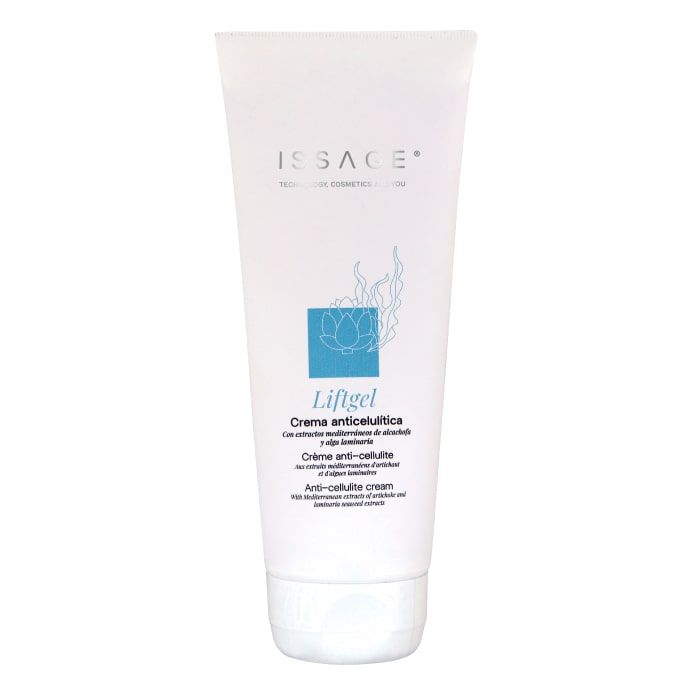 ISSAGE - LIFTGEL - Anti-cellulite cream<h2>Reduces cellulite on all skin types, provides antioxidant protection and promotes elasticity and firmness</h2>

<div style=margin-left:30px;>
<ul>
<li type=disc>200 milliliters</li>
<li type=disc>Rapid absorption</li>
<li type=disc>Helps remove excess fluid</li>
<li type=disc>Improves skin firmness and appearance</li>
<li type=disc>Reduces orange peel effect</li>
</ul>
</div>


LIFTGEL is a white gel that is easy to apply and slightly scented that facilitates massage, helping to obtain great softness on the skin.
 

<h2>Cosmetics made from Mediterranean active ingredients</h2>

Laminaria algae extract.
 Artichoke extract.


It also includes other active ingredients such as: pineapple extract, caffeine and L-carnitine.



In combination with Issage devices, optimal results are achieved, deeply moisturizing and helping to protect the skin.

<h2>RECOMMENDED DEVICES</h2>
<a href=/eng/catalogsearch/result/?q=HANDY+POWER target=_self>HANDY POWER III - Foot and leg massager with fat burning function</a>

<a href=/eng/catalogsearch/result/?q=FIRMAX target=_self>FIRMAX OPTIMUS - Rechargeable 4D anti-cellulite firming body massager</a>

<a href=/eng/catalogsearch/result/?q=FIRMAX target=_self>FIRMAX - Anti-cellulite body massager</a>

<a href=/eng/catalogsearch/result/?q=FIRMING target=_self>FIRMING ROLLER - 49,000 rpm anti-cellulite massager, promotes circulation
</a>