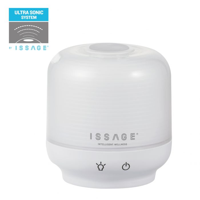 ISSAGE - DAFUN - Diffuseur d'arômes, purificateur, humidificateur et assainisseur d'air<h2>Augmentez l'humidité et remplissez votre maison de l'arôme que vous aimez le plus</h2>

<div style=margin-left:30px;>
<ul>
<li type=disc>Éclairage LED avec 7 couleurs différentes</li>
<li type=disc>Commande tactile intelligente</li>
<li type=disc>Alarme lorsque le niveau d'eau est bas</li>
<li type=disc>Compteur d'eau inclus</li>
<li type=disc>Adaptateur secteur inclus</li>
<li type=disc>Comprend deux adaptateurs pour mettre la bouteille</li>
<li type=disc>Ultrasonique et silencieux avec le système ULTRA SONIC d'Issage</li>
<li type=disc>Dimensions : environ 10 x 11 centimètres</li>
</ul>
</div>

Améliorez la qualité de l'air de votre maison avec cet humidificateur d'arôme et profitez de la combinaison de 7 couleurs qui facilitent la détente et contribuent au bien-être.


Si vous le souhaitez, vous pouvez sélectionner une couleur spécifique ou éteindre la lumière.


Une bouteille peut être placée sur le dessus et vous pouvez profiter jusqu'à 6 heures de ses bienfaits.