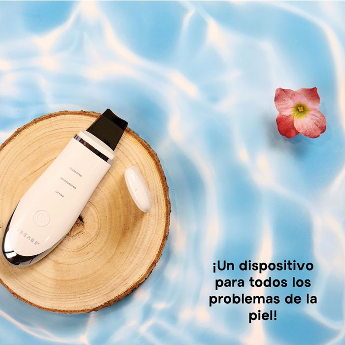ISSAGE - SKINPURE - Ultrasonic Skin Scrubber<h2>3-in-1 facial cleanser.
 Cleansing, moisturizing and lifting</h2>

<div style=margin-left:30px;>
<ul>
<li type=disc>24,000 Hz per second ultrasonic technology</li>
<li type=disc>Allows the skin to better absorb nutrients</li>
<li type=disc>Promotes collagen and elastin regeneration</li>
<li type=disc>Portable Design</li>
<li type=disc>USB rechargeable</li>
<li type=disc>Easy to carry and use</li>
</ul>
</div>


One device for all skin problems: Rough skin, pimples and acne.


Ultrasonic facial cleanser ideal for getting rid of blackheads, improves the skin's ability to absorb after exfoliation of cosmetic treatments.