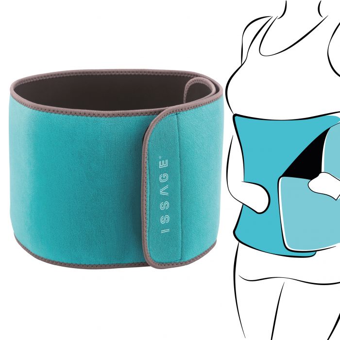 ISSAGE - FIT-BELT - Neoprene lumbar belt<h2>Use while working on strength, flexibility, core training, balance, toning and cardio</h2>
<div style=margin-left:30px;>
<ul>
<li type=disc>Adjustable closure for personalized use</li>
<li type=disc>Supports the lower back</li>
<li type=disc>Improves posture</li>
<li type=disc>Helps remove excess water</li>
<li type=disc>Improves aerobic fitness</li>
<li type=disc>Provides protection and comfort</li>
<li type=disc>Keeps muscles warm</li>
<li type=disc>Measures: 100x20 centimeters</li>
</ul>
</div>

Helps support lower back and abs and seals in natural body heat to keep muscles warm.



Issage has developed a line of unique fitness products.
 Combine them with different workouts for optimal results!