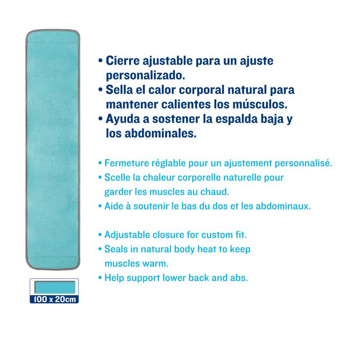 ISSAGE - FIT-BELT - Ceinture lombaire en néoprène<h2>Utiliser tout en travaillant sur la force, la flexibilité, l'entraînement de base, l'équilibre, la tonification et le cardio</h2>
<div style=margin-left:30px;>
<ul>
<li type=disc>Fermeture ajustable pour une utilisation personnalisée</li>
<li type=disc>Soutient le bas du dos</li>
<li type=disc>Améliore la posture</li>
<li type=disc>Aide à éliminer l'excès d'eau</li>
<li type=disc>Améliore la capacité aérobique</li>
<li type=disc>Offre protection et confort</li>
<li type=disc>Garde les muscles au chaud</li>
<li type=disc>Mesures : 100x20 centimètres</li>
</ul>
</div>

Aide à soutenir le bas du dos et les abdominaux et scelle la chaleur naturelle du corps pour garder les muscles au chaud.



Issage a développé une gamme de produits de fitness uniques.
 Combinez-les avec différents entraînements pour des résultats optimaux!
