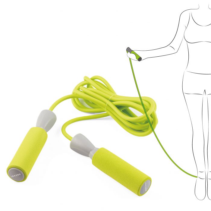 ISSAGE - FIT-JUMP- Fitness jump rope<h2>Jumping rope is a simple and intense aerobic exercise</h2>
<div style=margin-left:30px;>
<ul>
<li type=disc>Non-slip handle</li>
<li type=disc>Ideal for burning calories</li>
<li type=disc>Perfect for boosting energy</li>
</ul>
</div>

Designed so that children, young people and adults can practice.



Issage has developed a line of unique fitness products.
 Combine them with different workouts for optimal results!