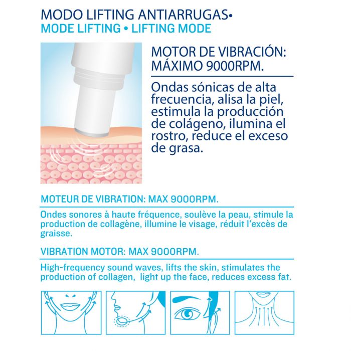 ISSAGE - DERMABLUE - Traitement photonique anti-acné et anti-rides avec pulsations<h2>Traitement du visage contre l'acné qui réduit les boutons et les inflammations grâce à la lumière bleue</h2>

<div style = margin-left : 30px ;>
<ul>
<li type = disc>Sûr, naturel et réutilisable : traitement sans rayons UV et sans produits chimiques.
</li>
<li type = disc>Longueur d'onde de la lumière bleue : 415 NM maximum</li>
<li type=disc>45 minutes d'autonomie</li>
<li type = disc>Traitement photonique à la lumière bleue avec fonction de chauffage à 40 degrés</li>
<li type = disc>Il a une fonction de levage anti-rides</li>
<li type = disc>Facile à utiliser</li>
<li type = disc>Minuteur de traitement automatique</li>
<li type = disc>Mise hors tension automatique</li>
</ul>
</div>


DERMABLUE utilise la puissance naturelle de la lumière bleue et chauffe à une température spécifique de 40º.

Aide à éliminer les bactéries responsables de l'acné, réduit l'inflammation et accélère la guérison de la peau rouge.

La thérapie par la lumière bleue traite l'acné en réduisant les boutons enflammés existants et en combattant les nouvelles imperfections avant qu'elles n'apparaissent.
 L'objectif est de tuer les bactéries responsables de l'acné, d'équilibrer l'huile et de réduire les éruptions cutanées.