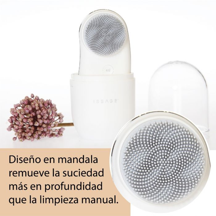 ISSAGE - CLEANSKIN CAPSULE - Facial cleanser with SPA DELUXE treatment<h2>Get a complete and deep clean with the most complete facial cleanser on the market</h2>

<div style=margin-left:30px;>
<ul>
<li type=disc>Ionic facial cleanser with photonic function, sonic function, heat function and temperature function</li>
<li type=disc>Optimize the effects of your cosmetic treatment</li>
<li type=disc>Reduces the appearance of fine lines and wrinkles</li>
<li type=disc>Suitable for use in the shower</li>
<li type=disc>Premium silicone filaments</li>
<li type=disc>Rechargeable (full charge in 4 hours)</li>
<li type=disc>USB charging cradle</li>
<li type=disc>Power LED indicator</li>
<li type=disc>3 speed</li>
<li type=disc>Auto power off</li>
</ul>
</div>


Facial cleanser designed with much softer premium silicone bristles for gentle cleansing.

With IPX7 water resistance level, which allows its use under the shower.

3 speeds in cleaning mode and two in treatment mode.


Incorporates 5800RPM sonic function
High-frequency sonic waves can deep clean, remove makeup, acne and dirt more deeply than manual cleaning.