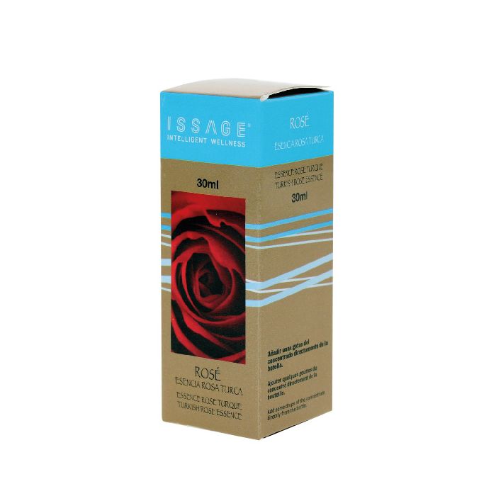 ISSAGE - ROSÉ - Turkish rose air freshener essence<h2>Effectively controls odors and improves the quality of the air in your home</h2>
<div style=margin-left:30px;>
<ul>
<li type=disc>Made with natural extracts and fragrances</li>
<li type=disc>With antidepressant and aphrodisiac effect</li>
<li type=disc>30 milliliters</li>
<li type=disc><a href=/eng/catalogsearch/result/?q=essence+oil target=_self>More aromas, oils and essences are available</a></li>
</ul>
</div>
Turkish rose essence for use in aroma diffusers, humidifiers, incense burners and other aromatic lamps.