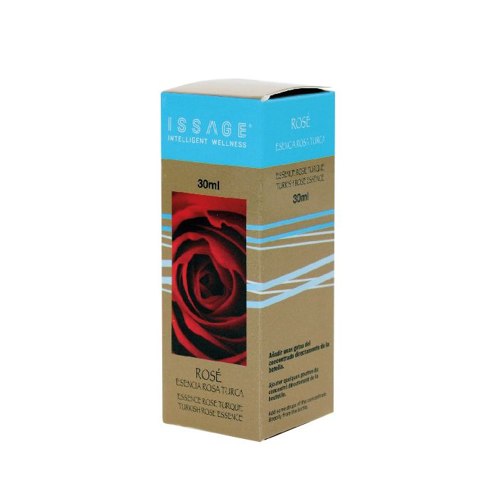 ISSAGE - ROSÉ - Turkish rose air freshener essence<h2>Effectively controls odors and improves the quality of the air in your home</h2>
<div style=margin-left:30px;>
<ul>
<li type=disc>Made with natural extracts and fragrances</li>
<li type=disc>With antidepressant and aphrodisiac effect</li>
<li type=disc>30 milliliters</li>
<li type=disc><a href=/eng/catalogsearch/result/?q=essence+oil target=_self>More aromas, oils and essences are available</a></li>
</ul>
</div>
Turkish rose essence for use in aroma diffusers, humidifiers, incense burners and other aromatic lamps.