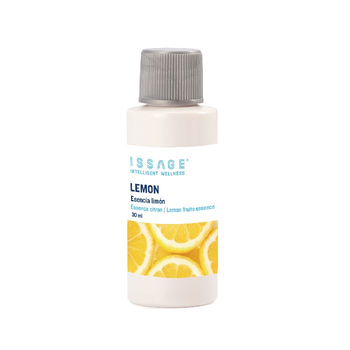 ISSAGE - LEMON - Essence désodorisante au citron<h2>Contrôle efficacement les odeurs et améliore la qualité de l'air de votre maison</h2>
<div style=margin-left:30px;>
<ul>
<li type=disc>Fabriqué avec des extraits et des parfums naturels</li>
<li type=disc>Avec effet rafraîchissant, purifiant et nettoyant</li>
<li type=disc>30 millilitres</li>
<li type=disc><a href=/fr/catalogsearch/result/?q=essence+huile target=_self>D'autres arômes, huiles et essences sont disponibles</a></li>
</ul>
</div>
Essence de citron à utiliser dans les diffuseurs d'arômes, les humidificateurs, les brûleurs d'encens et autres lampes aromatiques.