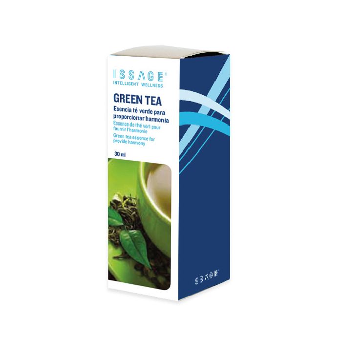 ISSAGE - GREEN TEA - Essence désodorisante au thé vert<h2>Contrôle efficacement les odeurs et améliore la qualité de l'air de votre maison</h2>
<div style=margin-left:30px;>
<ul>
<li type=disc>Fabriqué avec des extraits et des parfums naturels</li>
<li type=disc>Fournit l'harmonie dans votre maison</li>
<li type=disc>30 millilitres</li>
<li type=disc><a href=/fr/catalogsearch/result/?q=essence+huile target=_self>D'autres arômes, huiles et essences sont disponibles</a></li>
</ul>
</div>
Essence de thé vert à utiliser dans les diffuseurs d'arômes, les humidificateurs, les brûleurs d'encens et autres lampes aromatiques.