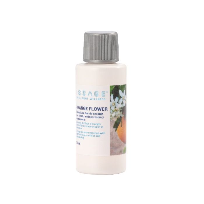 ISSAGE - ORANGE FLOWER - Orange tree flower air freshener essence<h2>Effectively controls odors and improves the quality of the air in your home</h2>
<div style=margin-left:30px;>
<ul>
<li type=disc>Made with natural extracts and fragrances</li>
<li type=disc>With antidepressant and stimulating effect</li>
<li type=disc>30 milliliters</li>
<li type=disc><a href=/eng/catalogsearch/result/?q=essence+oil target=_self>More aromas, oils and essences are available</a></li>
</ul>
</div>
Orange blossom essence for use in aroma diffusers, humidifiers, incense burners and other aromatic lamps.