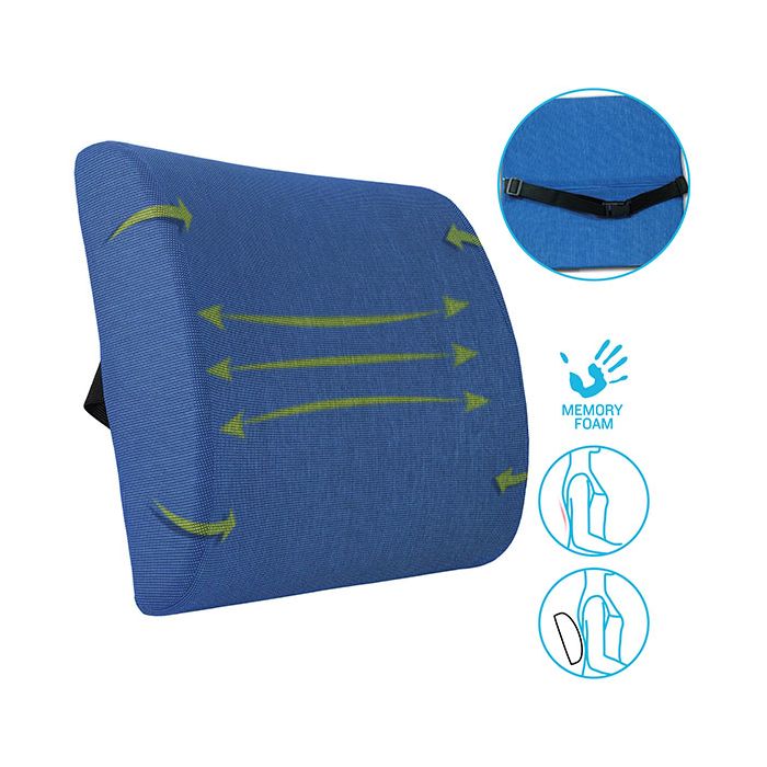 ISSAGE - FORY - Viscoelastic lumbar support<h2>Help your back get into the perfect position</h2>

<div style=margin-left:30px;>
<ul>
<li type=disc>Correct your posture to avoid pain and injury</li>
<li type=disc>Viscoelastic polyurethane foam padding</li>
<li type=disc>Improves circulation and prevents back pain</li>
<li type=disc>Perfect for the car seat or office chair</li>
</ul>
</div>


One of the biggest evils of working sitting down is lumbar and back pain.
 With the Issage Fory lumbar support you will be able to remedy both things in a simple and comfortable way.