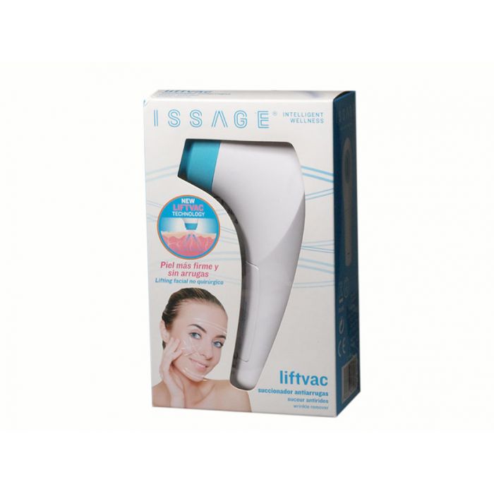 ISSAGE - LIFTVAC - Succionador antiarrugues<h2>Tractament facial antiarrugues</h2>

<div style=margin-left:30px;>
<ul>
<li type=disc>Succionador fabricat amb silicona</li>
<li type=disc>Desmuntable per a una neteja fàcil</li>
<li type=disc>Portàtil i fàcil de desar</li>
<li type=disc>Disseny ergonòmic</li>
<li type=disc>Funciona amb dues piles AA (no incloses)</li>
</ul>
</div>

Aconsegueix una pell més ferma i sense arrugues gràcies als moviments continus de succió i alliberament.