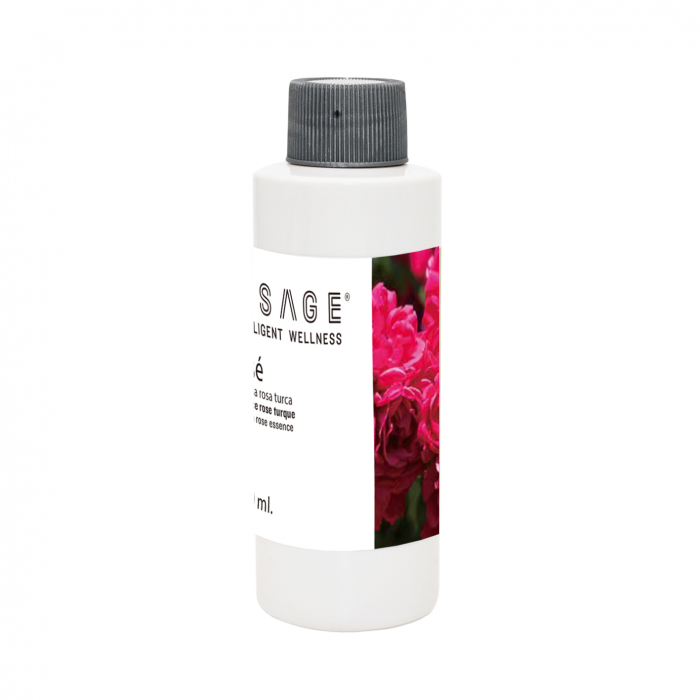 ISSAGE - ROSÉ - Turkish rose air freshener essence 120 milliliters<h2>Ideal to fill environments with freshness and good vibrations</h2>
<div style=margin-left:30px;>
<ul>
<li type=disc>Made with natural extracts and fragrances</li>
<li type=disc>It makes us recover our self-esteem and gives us energy</li>
<li type=disc>120 milliliters</li>
<li type=disc><a href=/eng/catalogsearch/result/?q=essence+oil target=_self>More aromas, oils and essences are available</a></li>
</ul>
</div>
Liquid Turkish Rose Essence for use in aroma diffusers, humidifiers, incense burners and other aromatic lamps.
 Especially with the Issage range of diffusers, humidifiers and air fresheners.