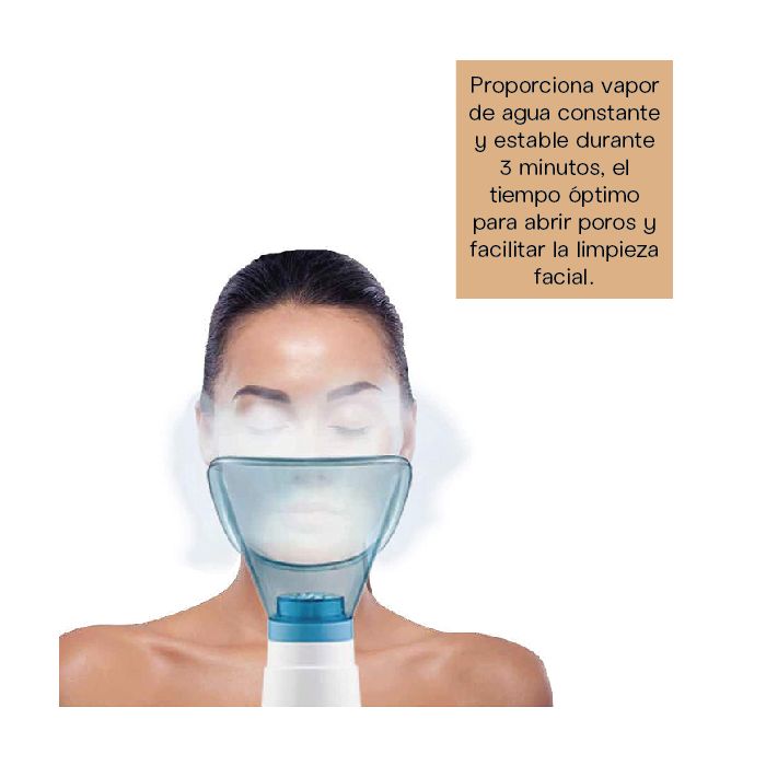 ISSAGE - VAPFA - Sauna facial avec 3 minutes de vapeur<h2>Cuiseur vapeur pour le visage pour une peau propre et hydratée</h2>

<div style=margin-left:30px;>
<ul>
<li type=disc>3 minutes de vapeur constante</li>
<li type=disc>Facilite l'absorption des traitements cosmétiques</li>
<li type=disc>Une peau propre sans impuretés</li>
<li type=disc>Taille compacte et portable</li>
<li type=disc>Protection de sécurité contre la surchauffe</li>
<li type=disc>Il a un masque facial et un récipient de mesure</li>
<li type=disc>Taille : 14 x 26 cm</li>
</ul>
</div>


Avec le sauna facial Issage, vous obtiendrez une peau propre et hydratée, sans impuretés.
 Il deviendra un accessoire indispensable pour vos routines d'hygiène et cosmétiques.