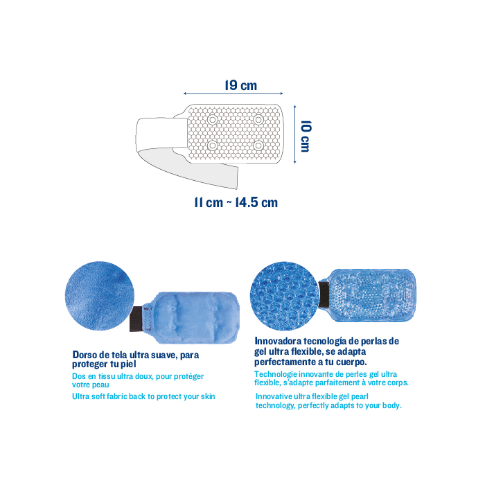 ISSAGE - PEARL THERM DIMMABLE - Canellera/turmellera regulable amb perles de gel terapèutiques<h2>Teràpia per canells o turmells amb perles de gel ultra flexible amb efecte fred i calor</h2>

<div style=margin-left:30px;>
<ul>
<li type=disc>Dors de tela ultra suau per protegir la teva pell</li>
<li type=disc>S'adapta perfectament al teu cos</li>
<li type=disc>Conserva la temperatura durant més temps</li>
<li type=disc>Efecte calor per alleujar la inflamació, esquinços, dolor muscular o articular, tendinitis, pre/post entrenament, lesions esportives</li>
<li type=disc>Efecte fred per alleujar la inflamació, esquinços, cops, blaus, espasmes musculars i tensió</li>
<li type=disc>Apte per utilitzar al congelador i al microones</li>
<li type=disc>Mesures: 19x10 centímetres aproximadament</li>
<li type=disc>Expandible de 11 a 14,5 centímetres</li>
</ul>
</div>


Amb la innovadora tecnologia ADAPTIVE PEARLS de perles de gel ultra flexible d'Issage que s'adapta perfectament al teu cos.