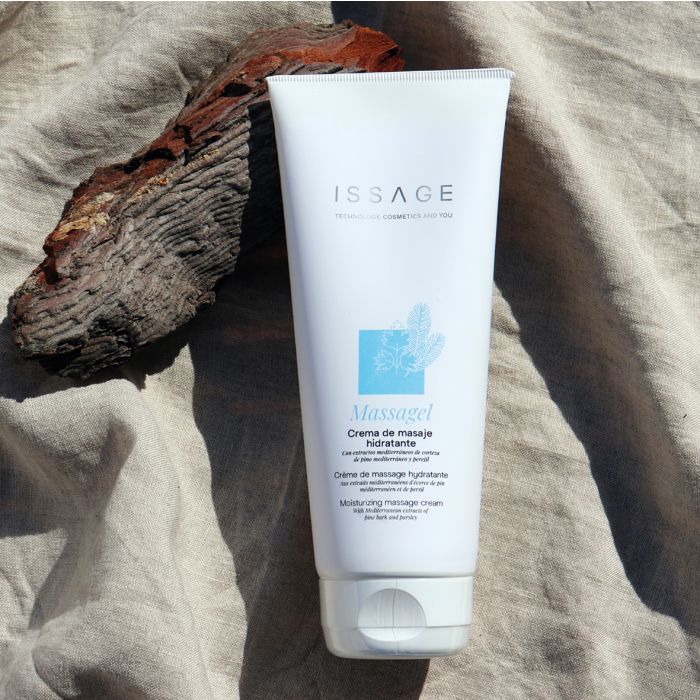 ISSAGE - MASSAGEL - Moisturizing massage cream<h2>Smoothes, softens, moisturizes the skin and prepares it to receive a massage</h2>
 
<div style=margin-left:30px;>
<ul>
<li type=disc>200 milliliters</li>
<li type=disc>Produces a calming sensation that confers well-being</li>
<li type=disc>It is also indicated for tired legs</li>
</ul>
</div>


MASSAGEL is a white gel that is easy to apply, lightly scented and facilitates massage, helping to achieve great softness on the skin.


<h2>Cosmetics made with Mediterranean plant extracts</h2>

Mediterranean Scots Pine Bark Extract.
 Arnica extract.
 parsley extract Witch hazel extract.



In combination with Issage devices, optimal results are achieved, deeply moisturizing and helping to protect the skin.

<h2>RECOMMENDED DEVICES</h2>
<a href=/eng/catalogsearch/result/?q=HANDY+POWER target=_self>HANDY POWER III - Foot and leg massager with fat burning function</a>

<a href=/eng/catalogsearch/result/?q=MAXAGE target=_self>MAXAGE TECH II - Cervical massager with manual Shiatsu effect
</a>