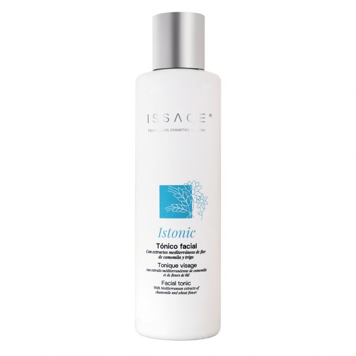 ISSAGE - ISTONIC - Facial toner<h2>Rebalances the skin, leaving it hydrated, luminous, smooth with a sensation of freshness and comfort</h2>
 
<div style=margin-left:30px;>
<ul>
<li type=disc>200 milliliters</li>
<li type=disc>Helps restore skin balance</li>
<li type=disc>Prepares the skin making it receptive to treatments</li>
</ul>
</div>


ISTONIC is a gently scented toning solution that provides a sensation of freshness, completes cleansing by removing traces of make-up remover and surfactants, leaving the skin gently hydrated and ready for subsequent treatment (moisturizing cream or specific cosmetic product).


<h2>Cosmetics made with Mediterranean plant extracts</h2>

Chamomile extract.
 Hamamelis extract.
 Pectin.
 Amino acids.
 Red algae extract.
 Wheat protein hydrolyzate.



In combination with Issage devices, optimal results are achieved, deeply moisturizing and helping to protect the skin.

<h2>RECOMMENDED DEVICES</h2>
<a href=/eng/catalogsearch/result/?q=CLEANLIGHT target=_self>CLEANLIGHT - Electric facial cleanser</a>

<a href=/eng/catalogsearch/result/?q=DUAL+PURE target=_self>DUAL PURE - Facial cleansing brush</a>

<a href=/eng/catalogsearch/result/?q=SCLEAN target=_self>SCLEAN - Rechargeable Sonic Facial Cleanser with Accessories</a>

<a href=/eng/catalogsearch/result/?q=GIROCLEAN target=_self>GIROCLEAN - 4-in-1 facial cleansing brush</a>